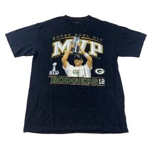Reebok Green Bay Packers Aaron Rodgers Tee Thrifted Vintage Style Size L